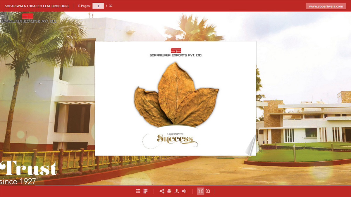 Sopariwala Exports E-Catalog - Leaf Brochure E-Catalog