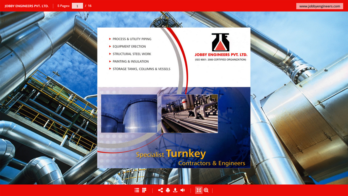 Jobby Engineers Pvt Ltd E-Catalog - Turnkey Contractors E-Catalog