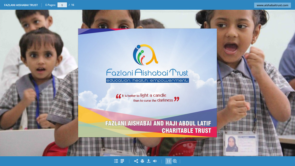 Fazlani Aishabai Trust E-Catalog - Charitable Trust E-Catalog
